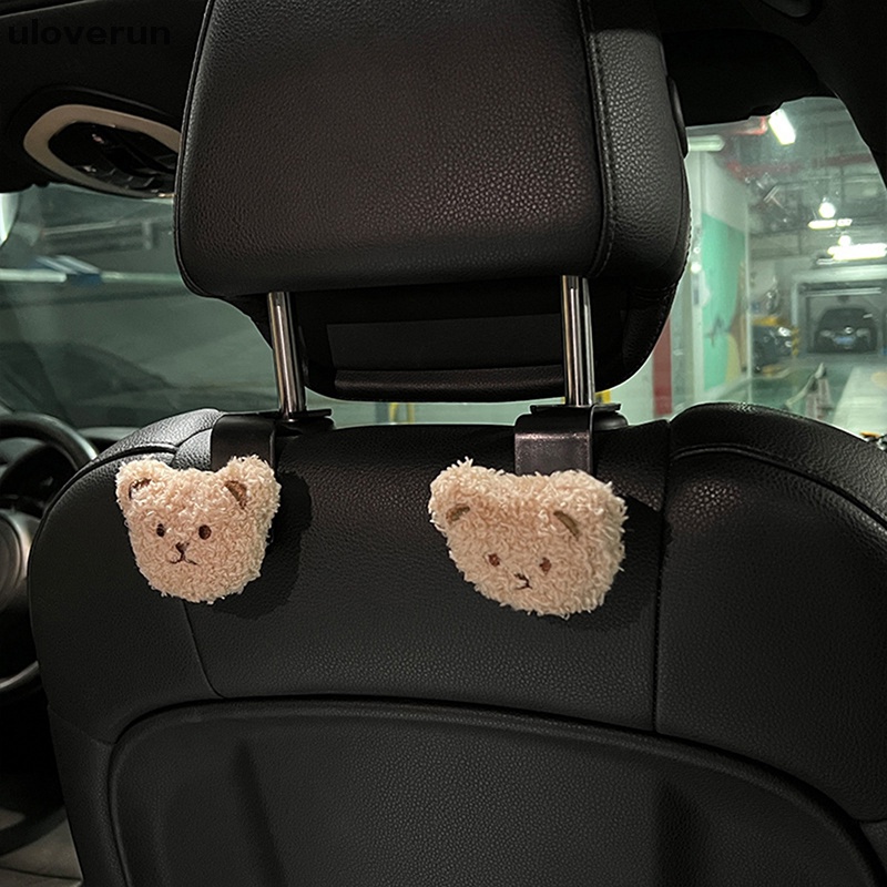 Uloverun Móc Treo Đồ Gắn Ghế Ngồi Xe Hơi Hình Gấu Bông Bằng Nhựa Dễ Thương