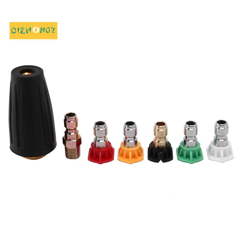 Vòi phun Turbo cho máy phun rửa áp lực ; Vòi xoay và 5 mẹo , Kết nối nhanh 1 '4 Inch 3600 PSI