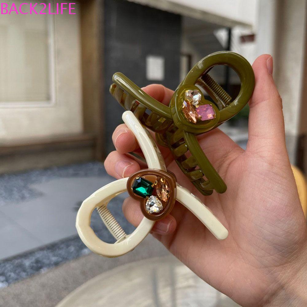 Kẹp Tóc Đuôi Ngựa Hình Trái Tim / Cá Mập Nhiều Màu Tinh Tế Thời Trang Cho Nữ BACK2LIFE