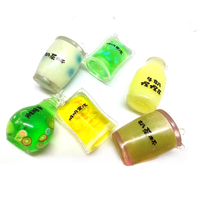 Đồ Chơi Nắn Bóp Đàn Hồi Giảm Stress Hình Ly Trà Sữa Bằng Silicone