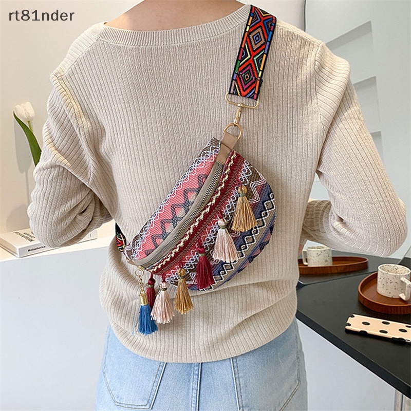 Túi Đeo Chéo Bằng Da Phối Tua Rua Phong Cách Retro Thời Trang Cho Nữ