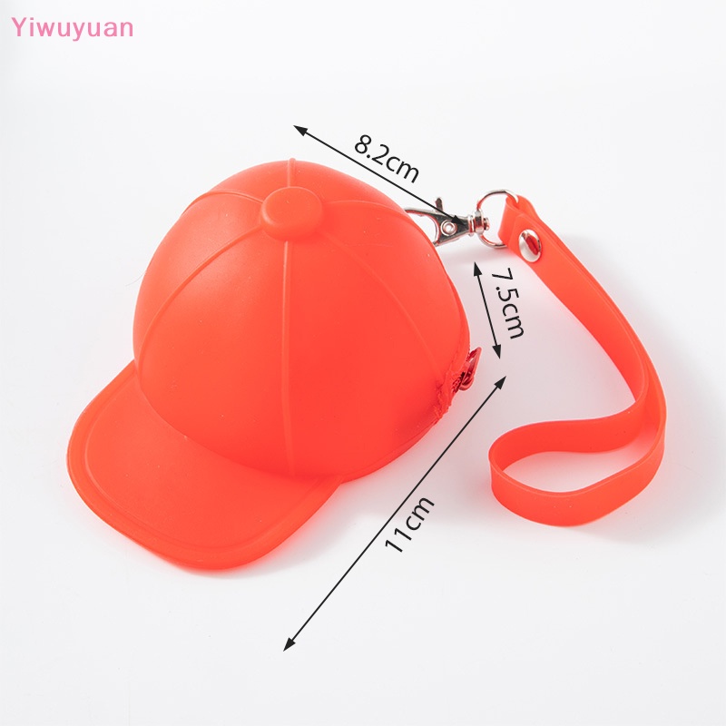< Yiwuyuan > Ví Mini Đựng Tiền Xu Bằng Silicon Màu Kẹo Phong Cách Mũ Lưỡi Trai Mới Cho Nữ
