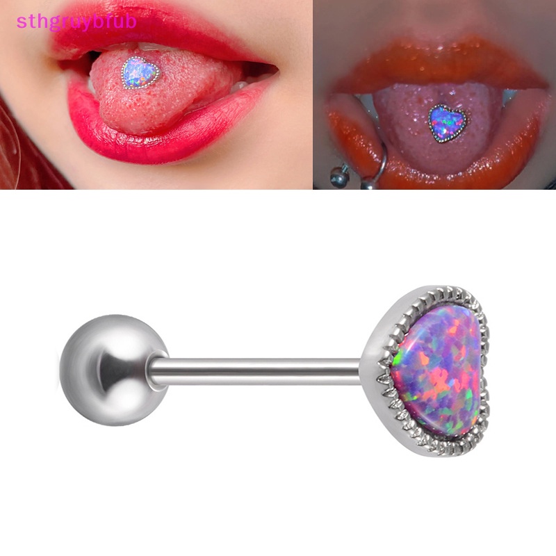 1 Khuyên Lưỡi Bằng Thép Titan Nhiều Màu Sắc Cho Nữ
