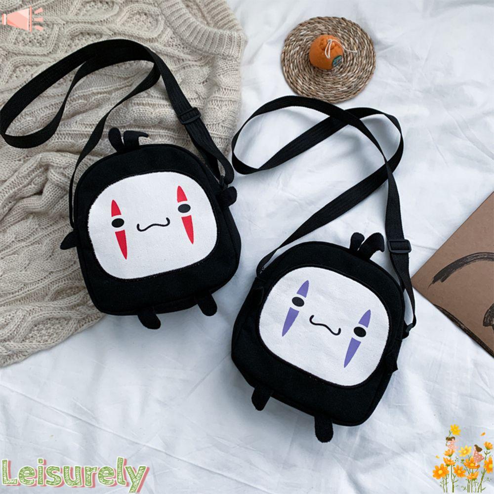 Túi Đeo Chéo Lông Nhung Họa Tiết Truyện Tranh Nhật Bản Cho Nữ