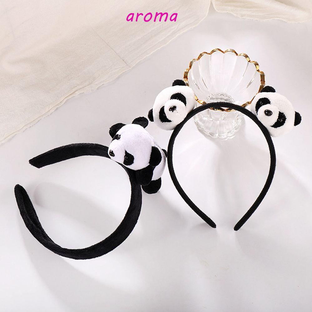 Dây Buộc Tóc Co Giãn Hình Gấu Trúc Dễ Thương Cho Nữ