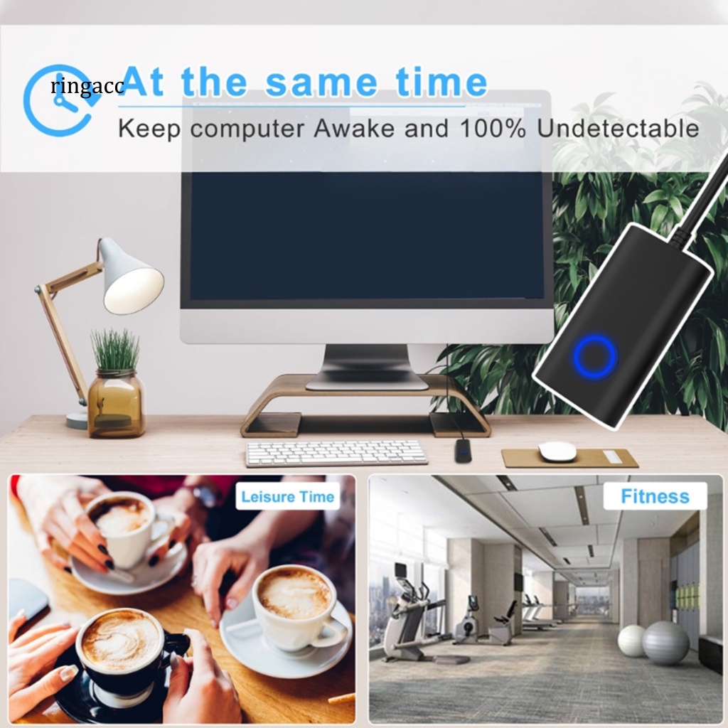 Chuột RGA Kết Cấu Type-C Màu Đen Chống Ngủ Cho Máy Tính 2 Trong 1