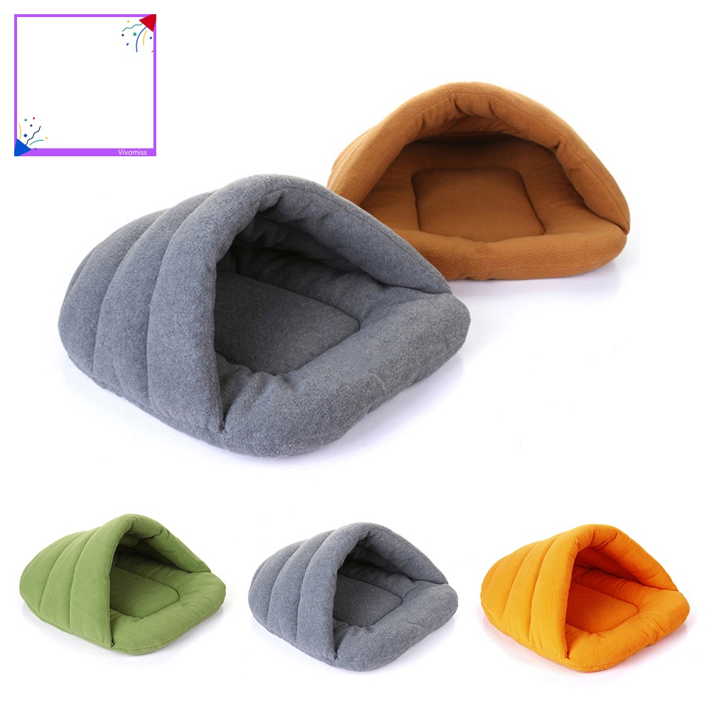 Túi Ngủ Hình Dép Bông Mềm Mại Giữ Ấm Mùa Thu Đông Cho Thú Cưng Kennel