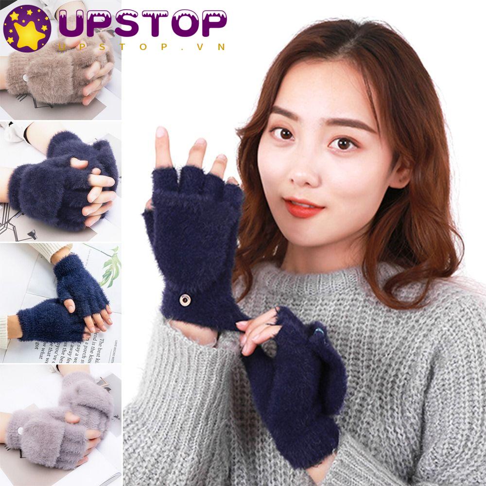2 Đôi Găng Tay Lông Xù Dày Dặn Chơi Game / Điện Thoại Cho Nữ