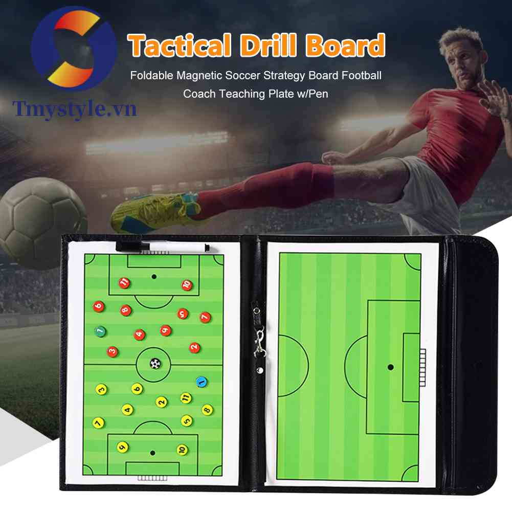 1 Bộ Bảng Nam Châm Huấn Luyện Đá Banh 53cm Có Thể Gập Lại Được
