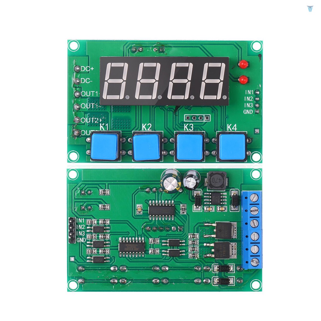 Mô Đun Rơ Le Kỹ Thuật Số 7-27V 2 Kênh Điều Khiển Thời Gian Chu Kỳ Thời Gian 0.01s-999 Phút Cho Nhà Thông Minh