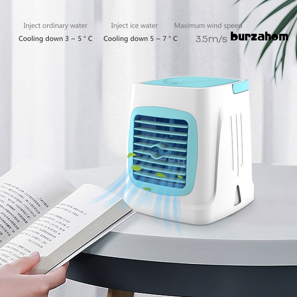 Quạt Làm Mát Tạo Độ Ẩm Không Khí Có Đèn LED Mini C201 Cho Nhà Ở / Văn Phòng