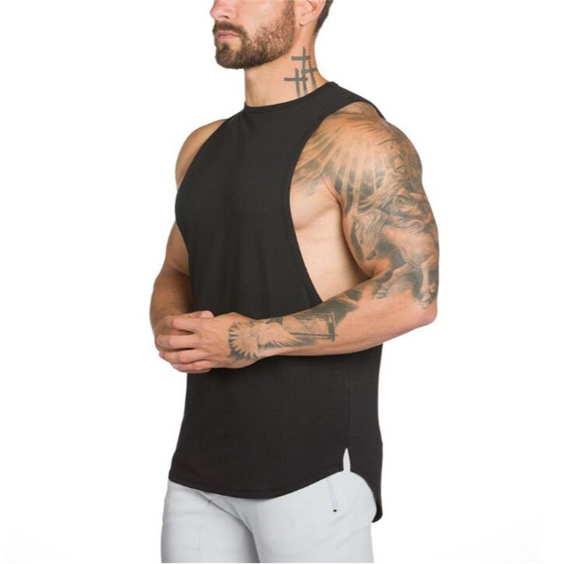Áo Ba Lỗ Cổ Tròn Bằng Cotton Thoáng Khí In Họa Tiết Thời Trang Mùa Hè Cho Nam
