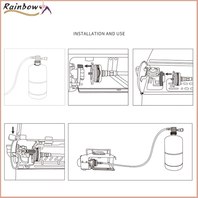 Ống Nối Chuyển Đổi Bếp Ga Cắm Trại Dã Ngoại Tiện Lợi