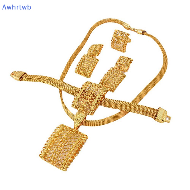 Bộ Trang Sức Màu Vàng Đồng Phong Cách Châu Phi Thời Trang Dành Cho Nữ Mới