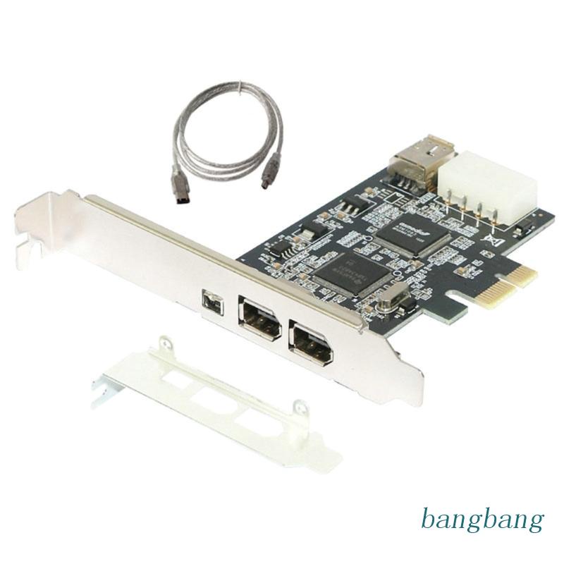 Bộ Chuyển Đổi Thẻ Cứu Hỏa 4 Cổng Pcie 1X IEEE 1394A 6 Pin Sang 4 Pin Iee 1394 Cho Máy Tính Để Bàn