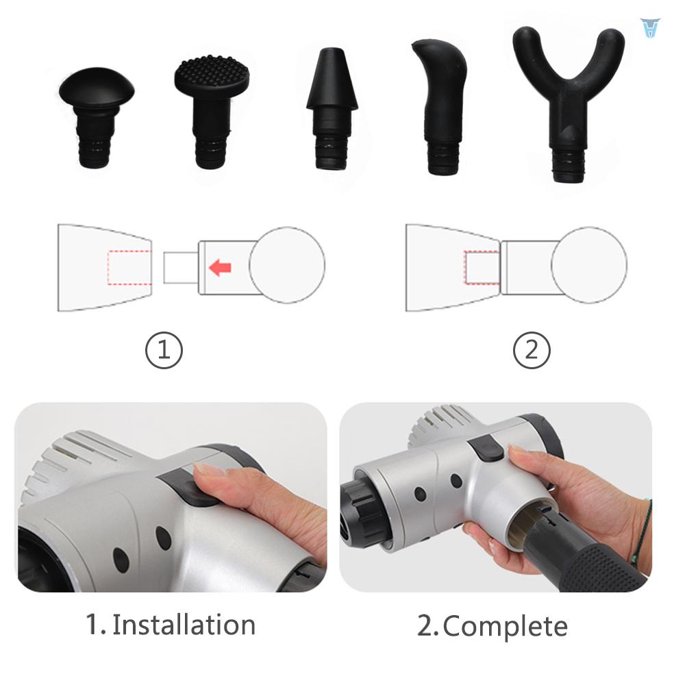 Bộ Dụng Cụ Mát Xa Cơ Bắp Không Dây Tần Số Cao Siêu Nhẹ Kích Thước Nhỏ Gọn Tiện Dụng Cho Gia Đình