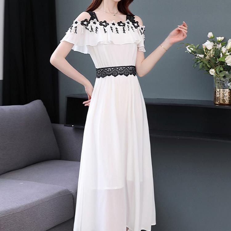 Đầm Hai Dây Mỏng Thời Trang Mùa Hè Hàn Quốc 2023 Cho Nữ