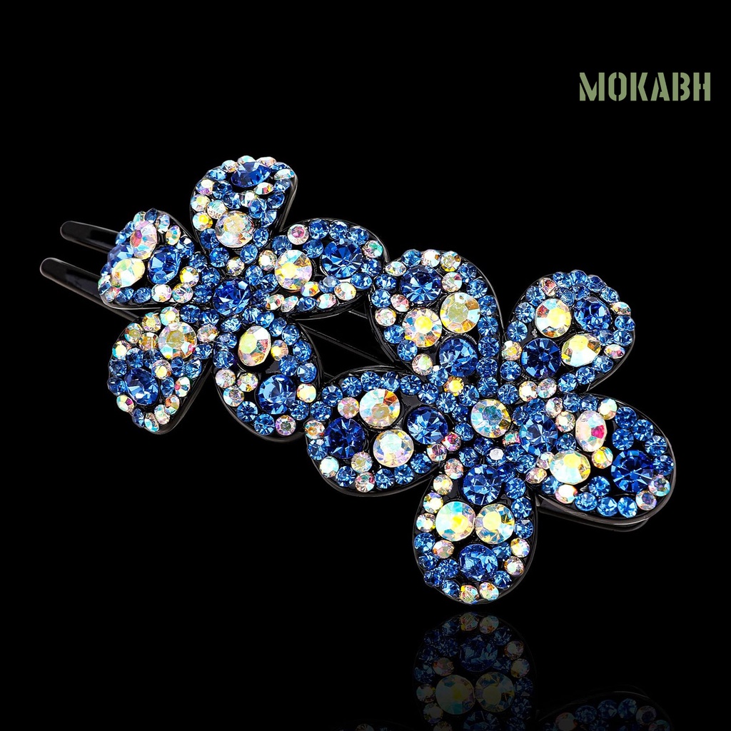 Kẹp Tóc Hình Hoa Đính Đá Lấp Lánh Phong Cách Hàn Quốc Cho Nữ