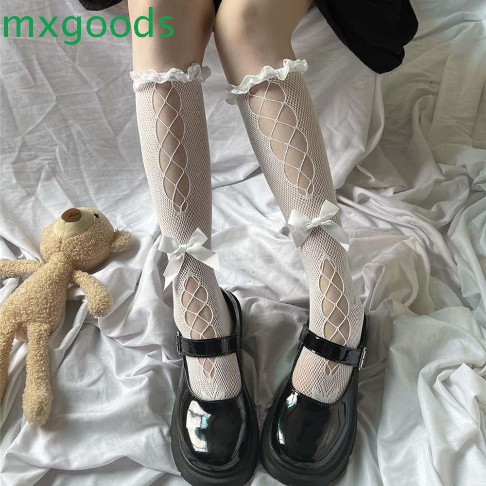 Tất Lưới Đính Nơ Phong Cách Lolita Đáng Yêu Cho Nữ