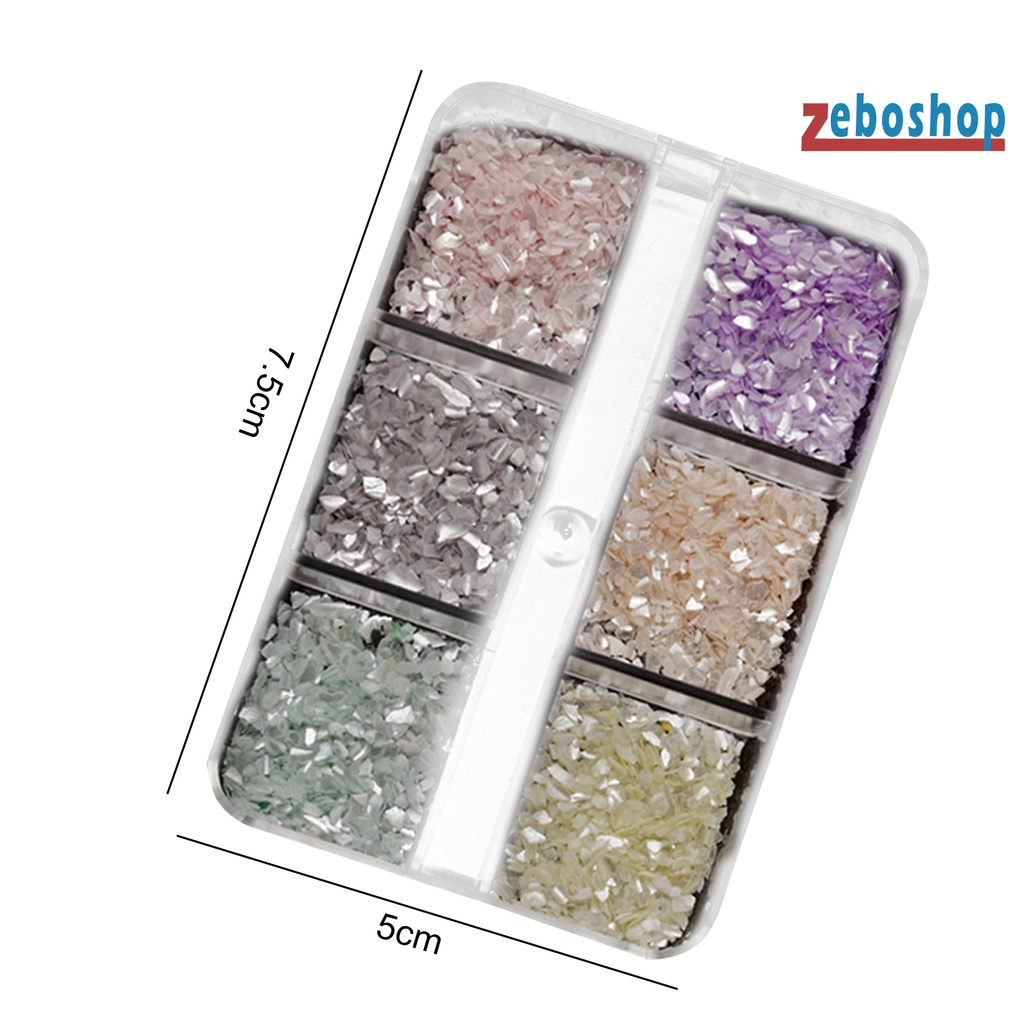 1 Hộp Vỏ Sò 3D Trang Trí Móng Tay Nghệ Thuật