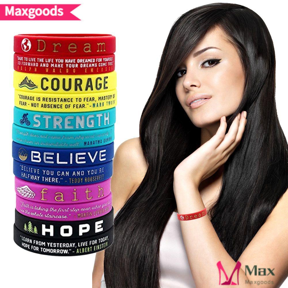 Vòng Đeo Tay Truyền Cảm Hứng Bằng Silicone MAXG Motivational