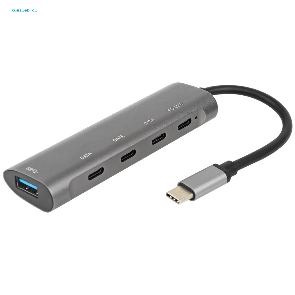 Bộ Chia Cổng USB 3.0 Type-C Bằng Hợp Kim Nhôm Cho Laptop