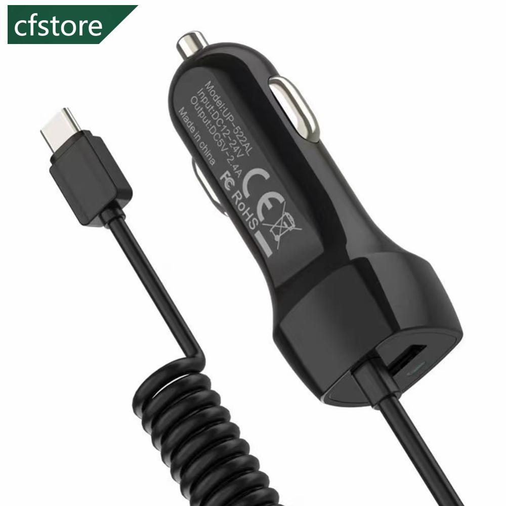 Tẩu Sạc Thông Minh Micro USB Type C 12V-24V Cho Điện Thoại Di Động D3Y9