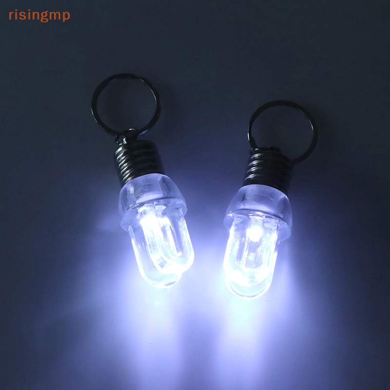 [risingmp] 2 Móc Khóa Bóng Đèn LED Mini Mới Lạ