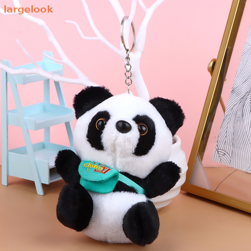 Móc Khóa Hình Gấu Trúc Nhồi Bông 12CM Mềm Mại Đáng Yêu