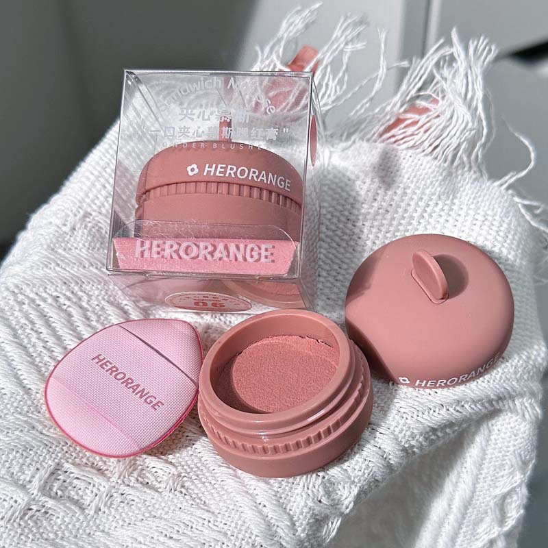 Phấn Má Hồng Chống Thấm Nước Lâu Trôi Màu Sắc Tự Nhiên Thương Hiệu HERORANGE