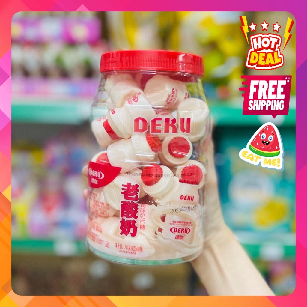 Sỉ- 1 Hộp Kẹo Sữa Chua Deku Có 30 Hủ Nhỏ Bên Trong ⚡RẺ VÔ ĐỊCH⚡