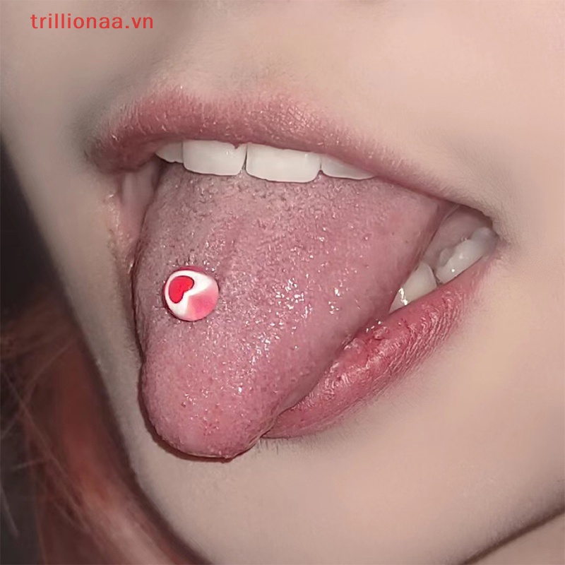 1 Khuyên Lưỡi Bằng Thép Titan Nhiều Màu Sắc Cho Nữ