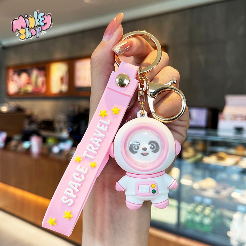 Móc khóa Phi hành gia heo cute móc chìa khóa Hàn Quốc dễ thương hottrend phụ kiện túi xách balo -minkey