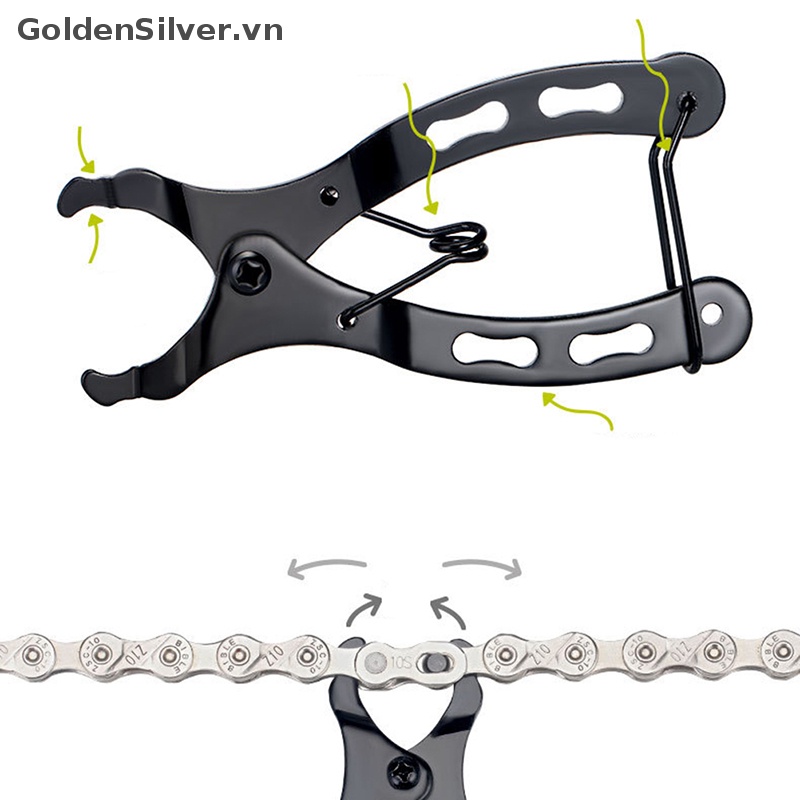 Kìm Kẹp Xích Xe Đạp Mini Màu Vàng Bạc Tháo Gỡ Nhanh Tiện Dụng