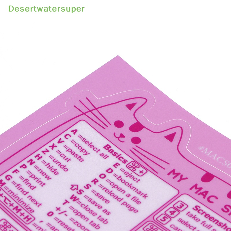 1 Miếng Dán Bàn Phím Tắt Cho MacOS Laptop