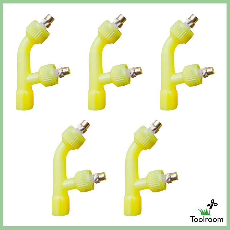 Bộ 5 Đầu Vòi Phun Nước Bằng Đồng Thau Cho Nông Nghiệp / Nhà Kính / Xe Hơi