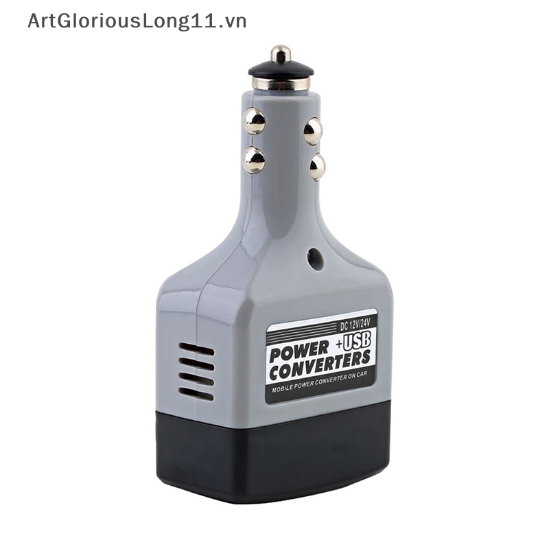 Bộ Chuyển Đổi Nguồn Điện DC 12V / 24V Sang AC 220V + USB Chuyên Dụng Cho Xe Hơi