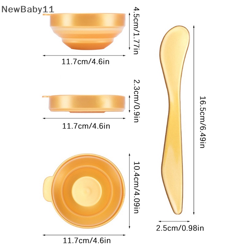 Bộ Dụng Cụ Tự Trộn Mặt Nạ Bằng Silicon Tiện Dụng Cho Gia Đình