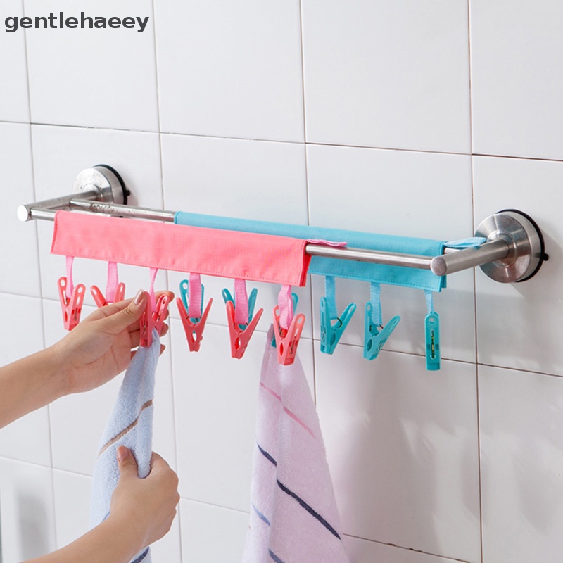 Móc Treo Vớ 6 Kẹp Phơi Khô Đồ Dùng Tiện Dụng Mang Theo Du Lịch