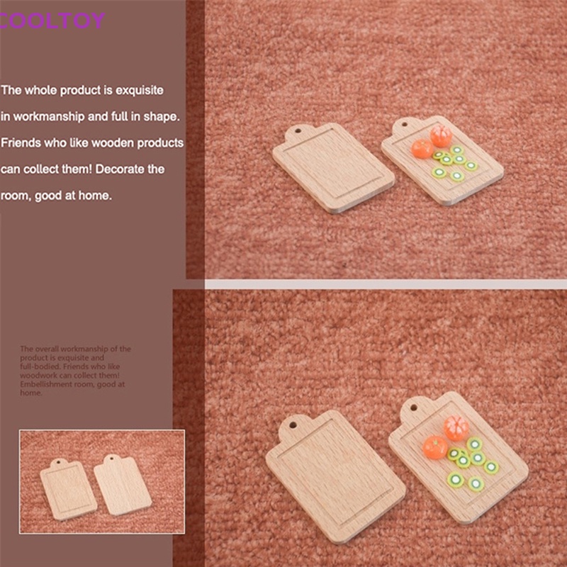 1 Bộ Thớt Cắt Trái Cây Trang Trí Nhà Búp Bê 1: 12