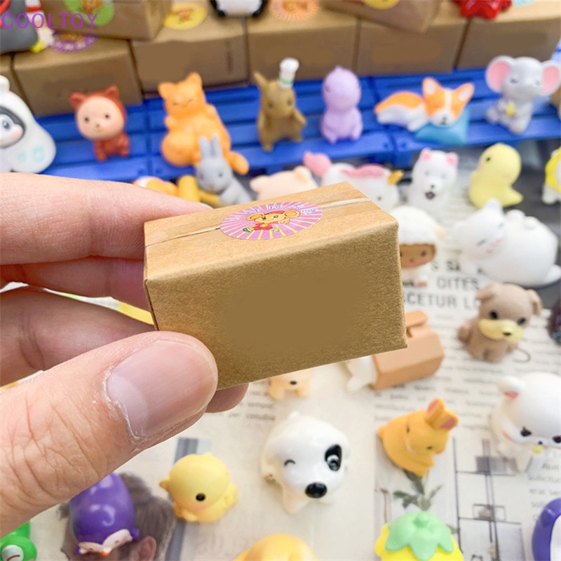 Bộ 2 Hộp Carton Đồ Chơi Mini Tỷ Lệ 1 / 12 Cho Nhà Búp Bê