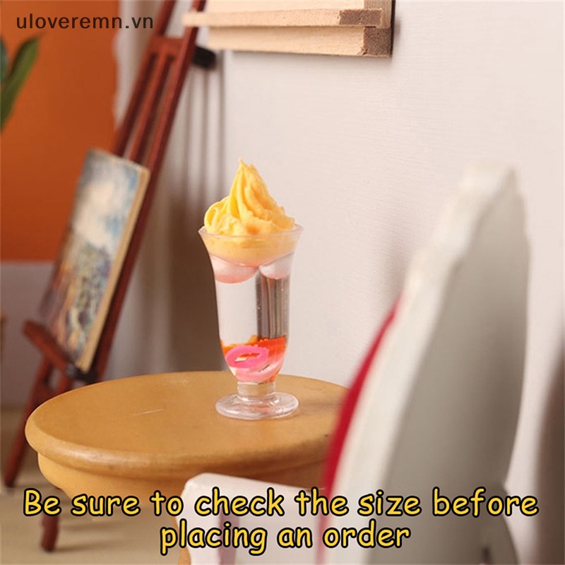 Set 2 Ly Kem / Sữa Mini 1: 12 Xinh Xắn Dùng Để Trang Trí Nhà Búp Bê