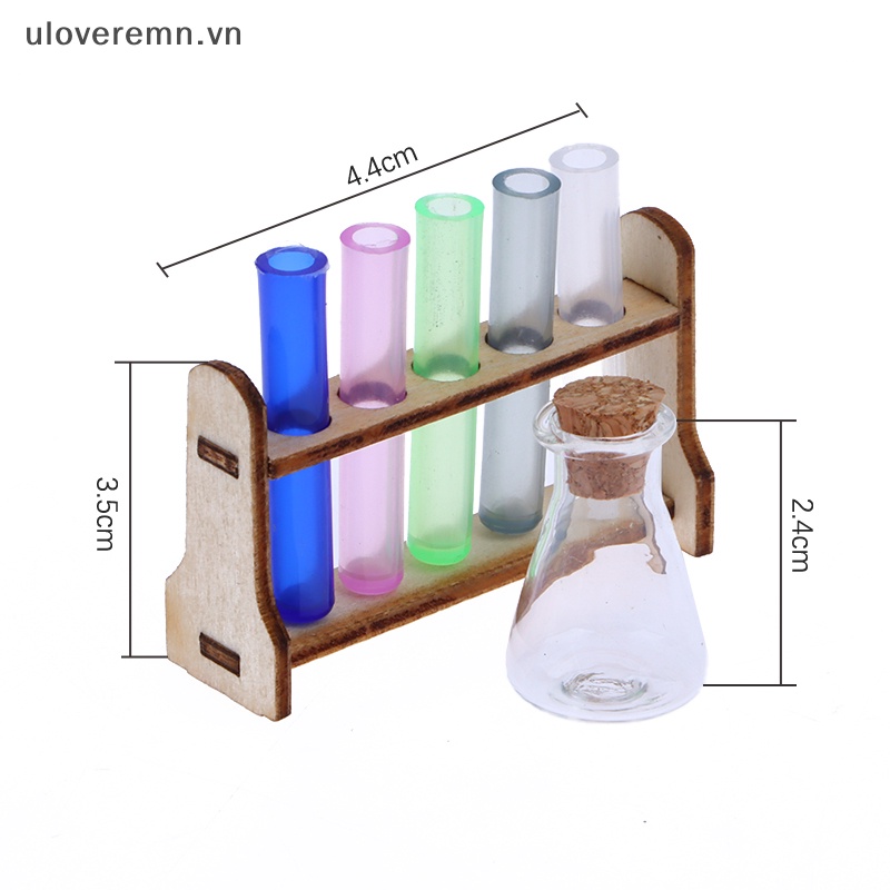 Bộ Giá Đỡ Ống Nghiệm Nghiệm Mini Trang Trí Nhà Búp Bê