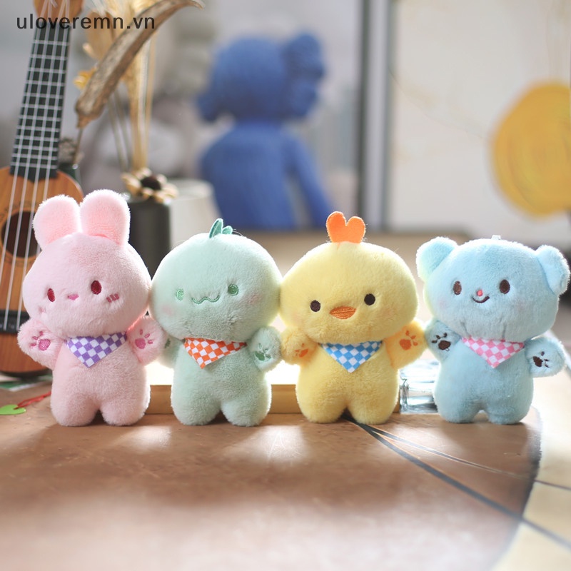 1 Móc Khóa Nhồi Bông Hình Động Vật Dễ Thương