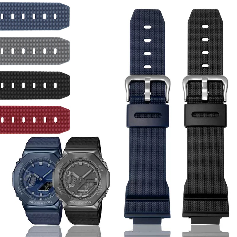Phụ kiện đồng hồ Dây đeo cho Casio G-Shock GM-2100 GM-S2100 GA-2100 GM-5600 / GA5600 silicon thể tha