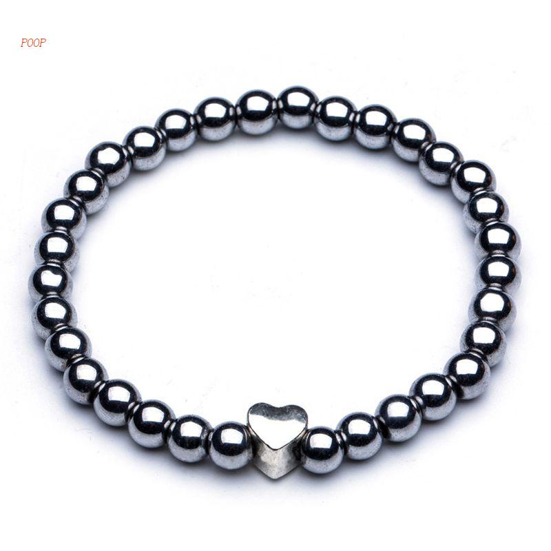 Vòng Tay Đá Hematite Liệu Pháp Từ Tính Chăm Sóc Sức Khỏe