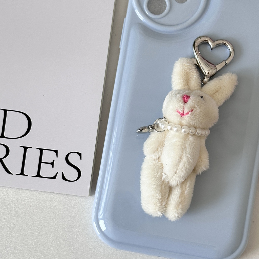 Móc Khóa Thỏ Nhồi Bông Phong Cách Hoạt Hình Dễ Thương