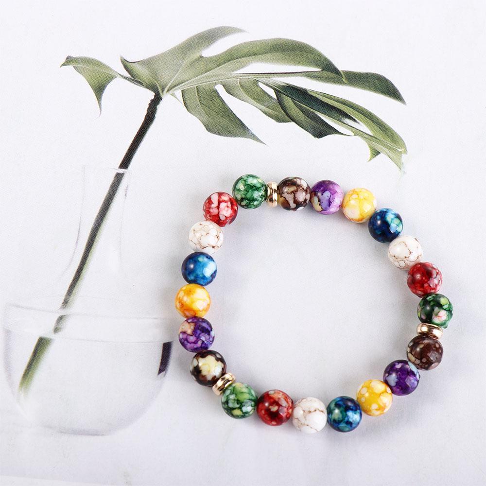 EPOCH Vòng Tay Hạt Năng Lượng Giảm Cân Bằng Hợp Kim Nhiều Màu Sắc Thời Trang Cho Nữ