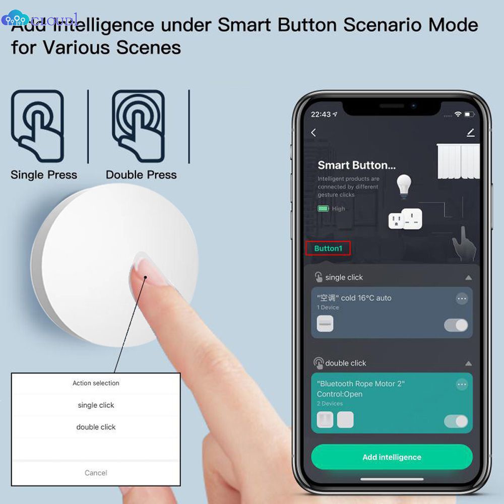 Tuya ZigBee Nút chuyển đổi cảnh đa-cảnh thông minh thiết bị chuyển mạch Auto Powered pin làm việc với thông minh ZigBee cuộc sống thiết bị cloud1