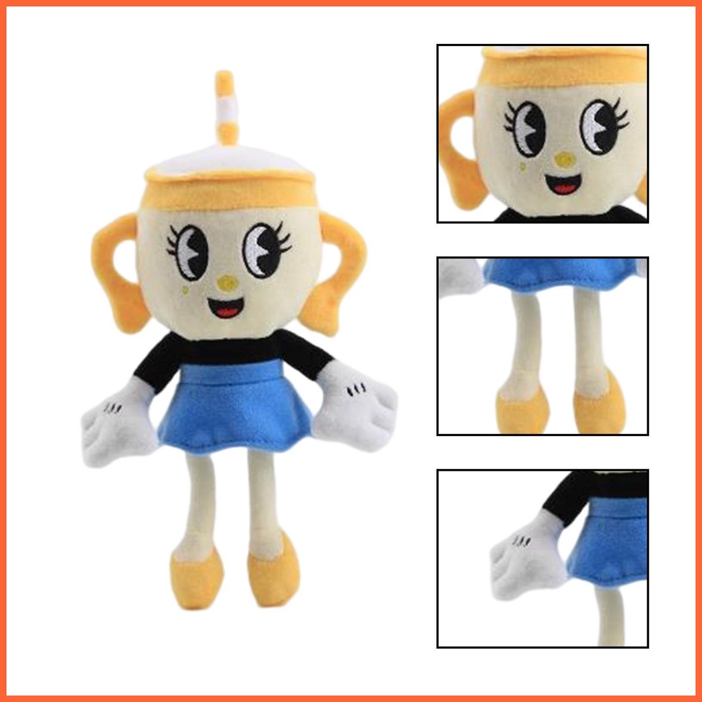 Đồ Chơi Nhồi Bông Cala Maria Ms. Búp Bê Mugman King Devil Cuphead Nhồi Bông Mềm Mại